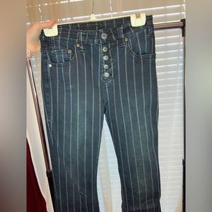 Beautiful stripped Rock & Roll Cowgirl stripped boot cut pants!